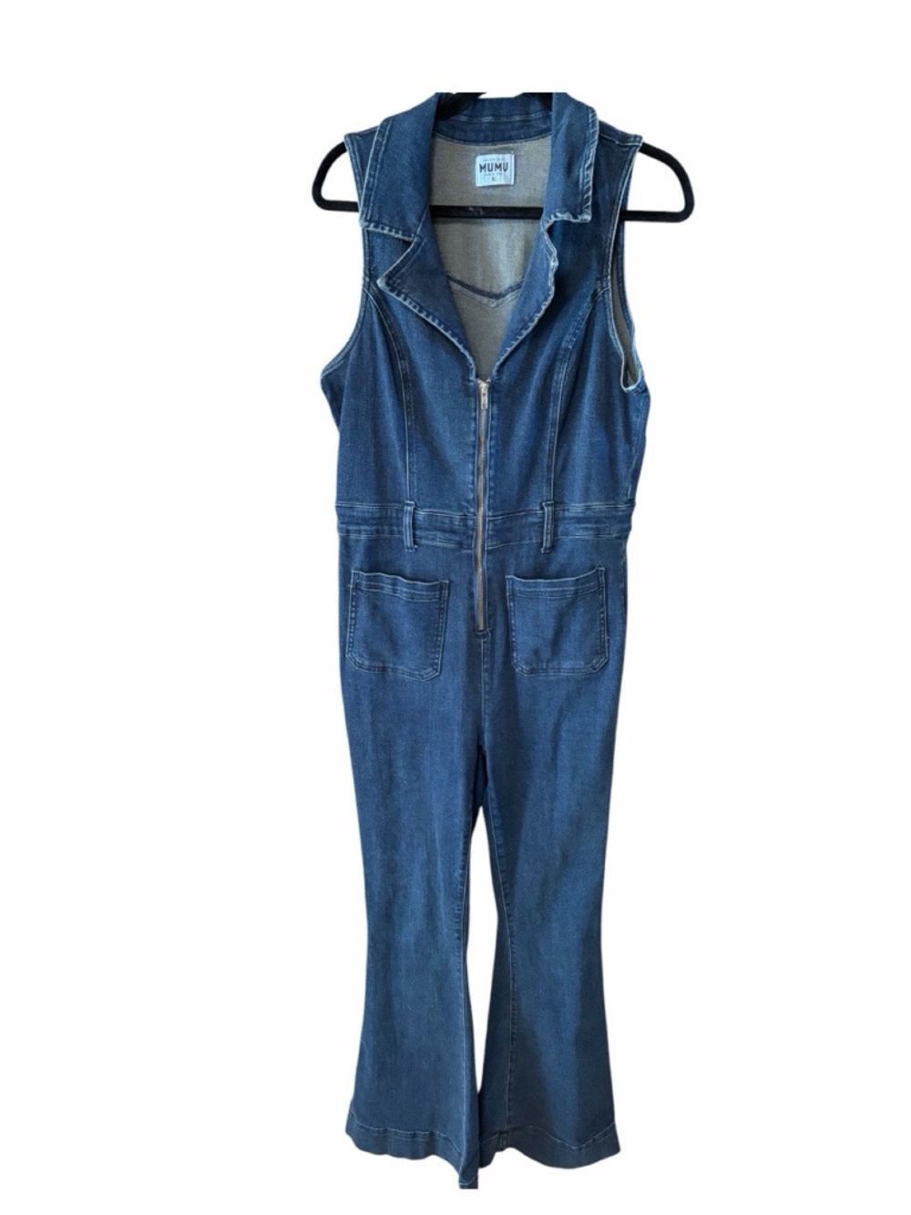Show Me Your Mumu Jacksonville Denim Jumpsuit In Thunder